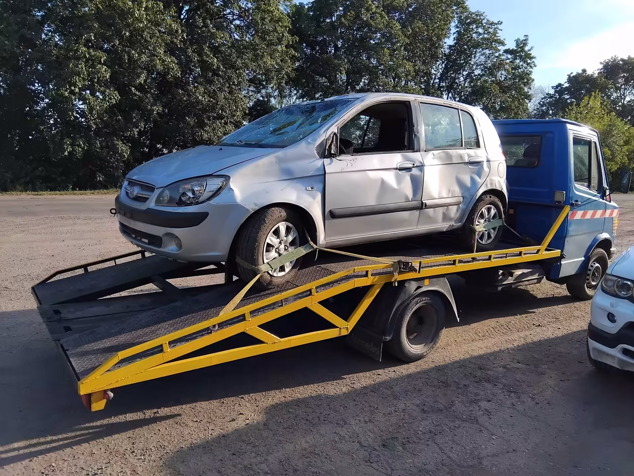 Евакуатор у районі Жихор в Харкові